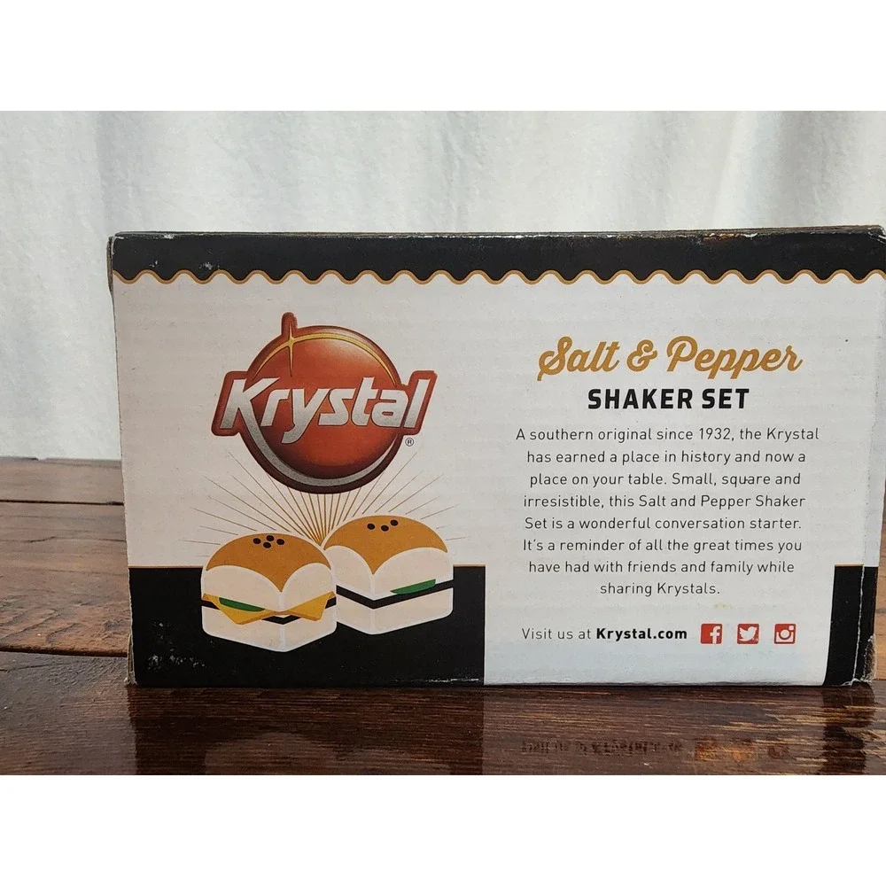 Krystal Salt & Pepper Shakers‎ Burgers